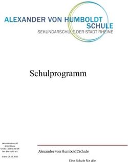 SCHULPROGRAMM - ALEXANDER VON HUMBOLDT SCHULE EINE SCHULE F&Uuml;R ALLE - AVH