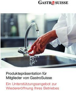 Produktepräsentation für Mitglieder von GastroSuisse Ein Unterstützungsangebot zur Wiedereröffnung Ihres Betriebes