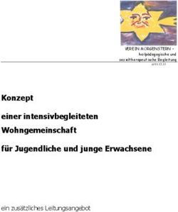 Konzept einer intensivbegleiteten Wohngemeinschaft f&uuml;r Jugendliche und junge Erwachsene - ein zus&auml;tzliches Leitungsangebot