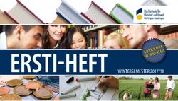 ERSTI-HEFT WINTERSEMESTER 2017/18 Hochschule für Wirtschaft und Umwelt Nürtingen ...