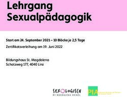 Lehrgang Sexualpädagogik - Start am 24. September 2021 - 10 Blöcke je 2,5 Tage Zertifikatsverleihung am 19. Juni 2022 - Verein PIA