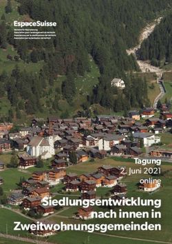 Siedlungsentwicklung nach innen in Zweitwohnungsgemeinden - Tagung 2. Juni 2021 online