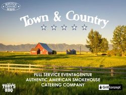 FULL SERVICE EVENTAGENTUR AUTHENTIC AMERICAN SMOKEHOUSE CATERING COMPANY - Tobys Bochum