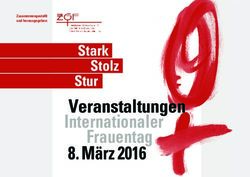 Veranstaltungen Internationaler Frauentag 8. M&auml;rz 2016 - Stur Stark Stolz