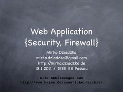 Web Application Security, Firewall - Mirko Dziadzka / IEEE SB Passau