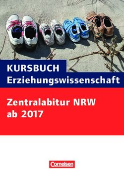 KURSBUCH Erziehungswissenschaft Zentralabitur NRW ab 2017 - Goethe-Gymnasium Ibbenbüren