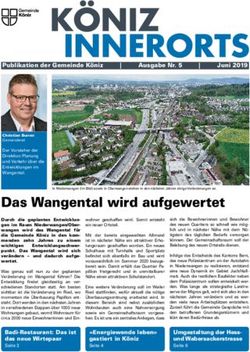 Das Wangental wird aufgewertet - Gemeinde Köniz