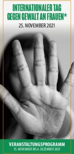 INTERNATIONALER TAG GEGEN GEWALT AN FRAUEN* - NOVEMBER 2021 - VERANSTALTUNGSPROGRAMM