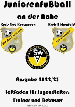Juniorenfußball an der Nahe - Ausgabe 2022/23 Leitfaden für Jugendleiter, Trainer und Betreuer