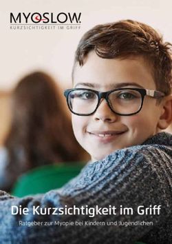 Die Kurzsichtigkeit im Griff - Ratgeber zur Myopie bei Kindern und Jugendlichen - Myoslow