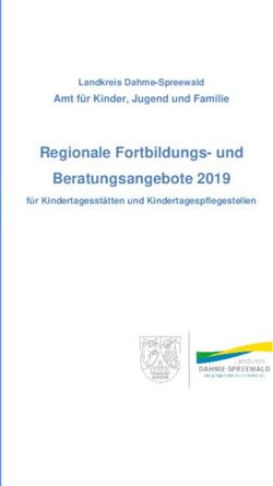 Regionale Fortbildungs- und Beratungsangebote 2019 - Amt für Kinder, Jugend und Familie - Landkreis Dahme-Spreewald