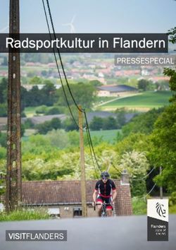 Radsportkultur in Flandern - PRESSESPECIAL - Tourismus Flandern ...