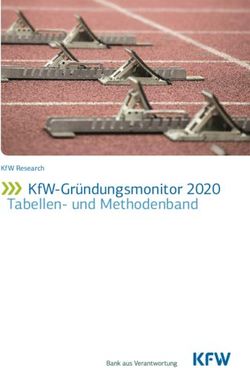 KFW-GR&Uuml;NDUNGSMONITOR 2020 TABELLEN- UND METHODENBAND - KFW RESEARCH