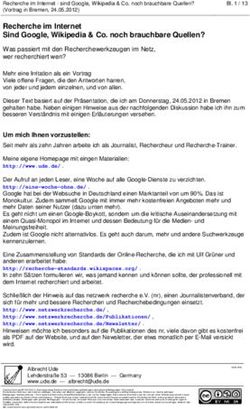 Recherche im Internet Sind Google, Wikipedia & Co. noch brauchbare Quellen?