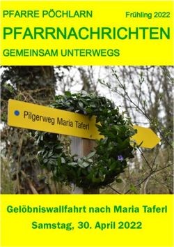 PFARRNACHRICHTEN GEMEINSAM UNTERWEGS - PFARRE P&Ouml;CHLARN - Gel&ouml;bniswallfahrt nach Maria Taferl