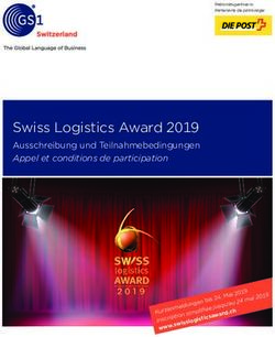 Swiss Logistics Award 2019 - Ausschreibung und Teilnahmebedingungen Appel et conditions de participation - GS1 Switzerland