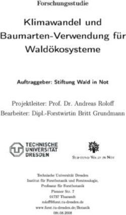 Klimawandel und Baumarten-Verwendung f&uuml;r Wald&ouml;kosysteme