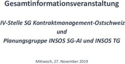 Gesamtinformationsveranstaltung - IV-Stelle SG Kontraktmanagement-Ostschweiz und Planungsgruppe INSOS SG-AI und INSOS TG - INSOS St. Gallen ...