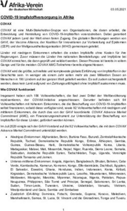 COVID-19 Impfstoffversorgung in Afrika - Afrika-Verein der ...