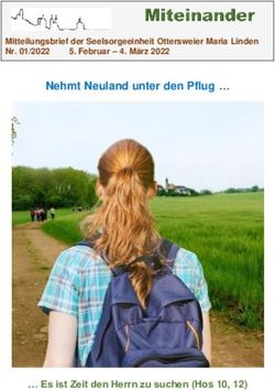 Nehmt Neuland unter den Pflug - Es ist Zeit den Herrn zu suchen (Hos 10, 12) - Seelsorgeeinheit ...