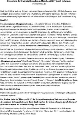 Bewertung der Olympia-Bewerbung "München 2022" durch Nolympia