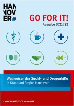 GO FOR IT! Wegweiser der Sucht- und Drogenhilfe in Stadt und Region Hannover - Ausgabe 2021|22 - Hannover.de