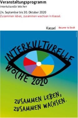 Veranstaltungsprogramm - Interkulturelle Wochen 24. September bis 30. Oktober 2020 Zusammen leben, zusammen wachsen in Kassel.