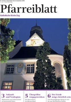 Katholische Kirche Zug Pfarreiblatt