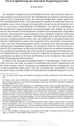 Die Europäisierung des deutschen Regierungssystems