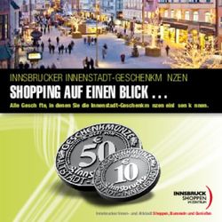 Shopping Auf einen Blick - Innsbrucker Innenstadt-Geschenkm&uuml;nzen