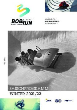 SAISONPROGRAMM WINTER 2021/22 - BOB-RUN-STORIES - Olympia Bob Run