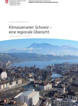 Klimaszenarien Schweiz - eine regionale &Uuml;bersicht - eine regionale &Uuml;bersicht