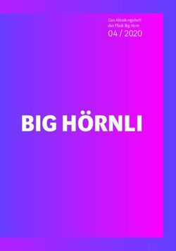 BIG H&Ouml;RNLI 04 / 2020 Das Abteilungsheft der Pfadi Big Horn