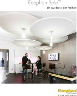 Ecophon Solo Ein Ausdruck der Freiheit