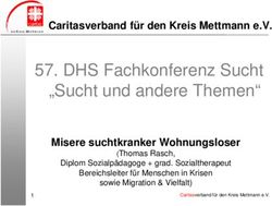 DHS Fachkonferenz Sucht "Sucht und andere Themen"