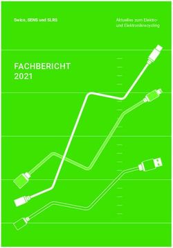 FACHBERICHT 2021 Swico, SENS und SLRS - Aktuelles zum Elektro- und Elektronikrecycling - Carbotech AG