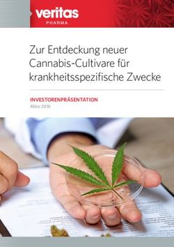 Zur Entdeckung neuer Cannabis-Cultivare f&uuml;r krankheitsspezifische Zwecke - INVESTORENPR&Auml;SENTATION