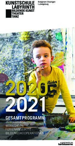 2020 2021 GESAMTPROGRAMM - JAHRESKURSE WORKSHOPS FERIENANGEBOTE BILDUNGSKOOPERATIONEN - Stadt Ludwigsburg