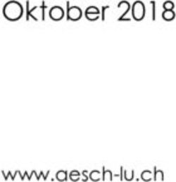Oktober 2018 www.aesch-lu.ch - Aesch LU