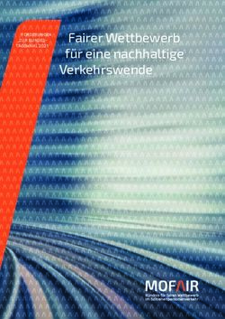 Fairer Wettbewerb f&uuml;r eine nachhaltige Verkehrswende