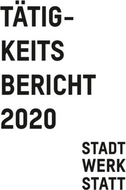 T&Auml;TIG-KEITS BERICHT 2020 - Stadtwerkstatt