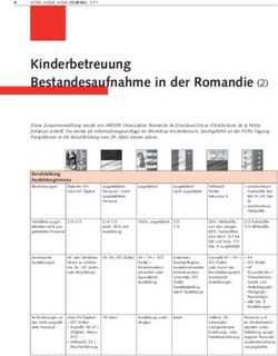Kinderbetreuung Bestandesaufnahme in der Romandie (2)