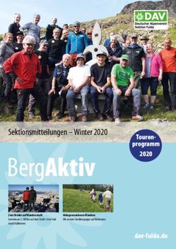 Sektionsmitteilungen - Winter 2020 - Touren-programm 2020 - dav-fulda.de - DAV Fulda