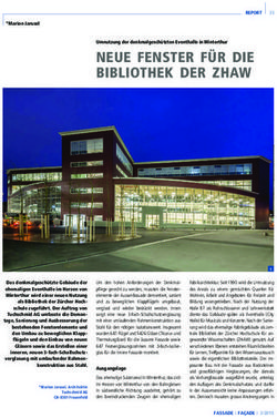 NEUE FENSTER F&Uuml;R DIE BIBLIOTHEK DER ZHAW