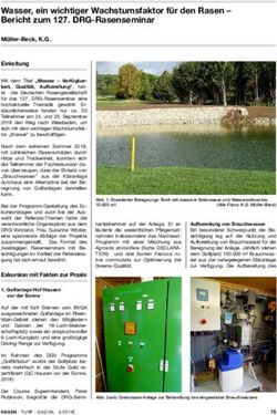 Wasser, ein wichtiger Wachstumsfaktor f&uuml;r den Rasen - Bericht zum 127. DRG-Rasenseminar