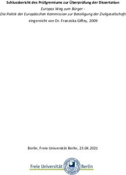 Schlussbericht des Prüfgremiums zur Überprüfung der Dissertation - Freie Universität Berlin