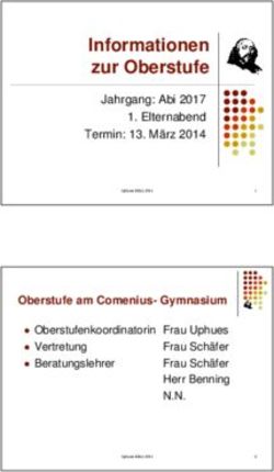 Informationen zur Oberstufe