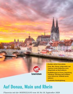 Auf Donau, Main und Rhein - Flussreise mit der MODIGLIANI vom 10. bis 18. September 2020