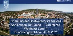 Schulung der Briefwahlvorst&auml;nde des Wahlkreises 191 (Jena - S&ouml;mmerda - Weimarer Land I) Bundestagswahl am 26.09.2021