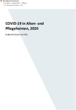 COVID-19 in Alten- und Pflegeheimen, 2020 - Endbericht Stand: Juli 2020
